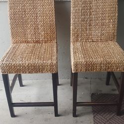 6  Wicker chairs