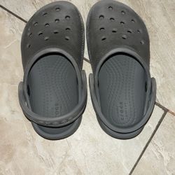 Grey Crocs Size 8c