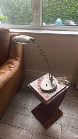 Vintage Silver Adjustable Desk Lamp