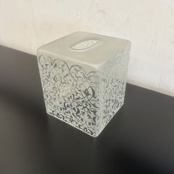 Macy's Hand-Blown Glass Tissue Cover