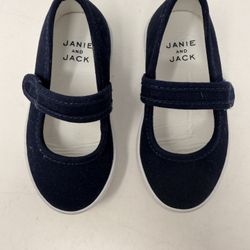 Baby/Toddler size 7 Janie & Jack • Navy Blue • Mary Jane Sneaker