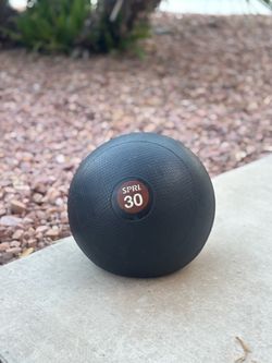 30lb Rubber Slamball by SPRI (Black)