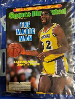 vintage May 13, 1985, issue of Sports Illustrated featuring Magic Johnson