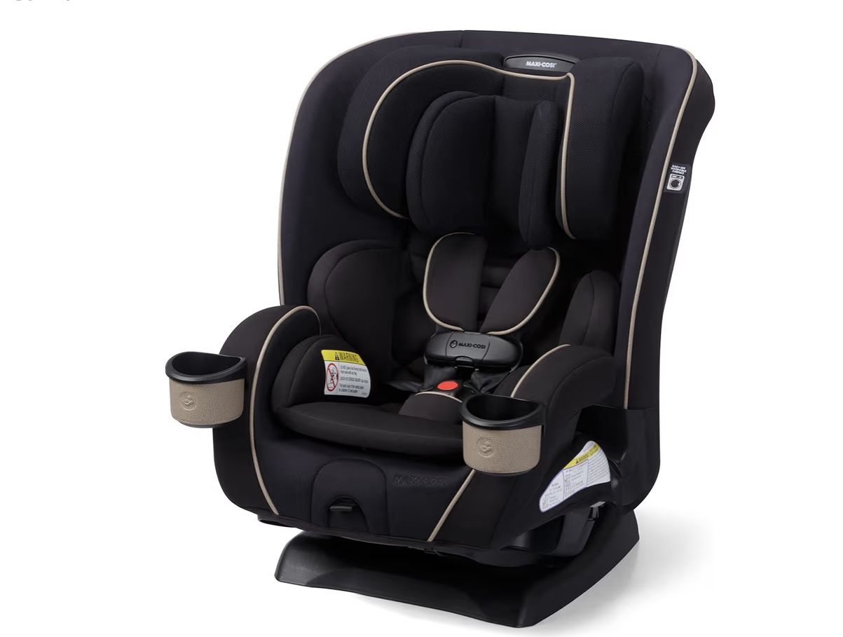 Maxi-COSI Kani 4-in-1 Infant Kids Convertible Car Seat, Rear-Facing, Forward-Facing, Booster, Slim 3-Across Fit, Magnetic Buckle, 5-Position Recline,