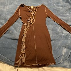 Brown Lace Dress