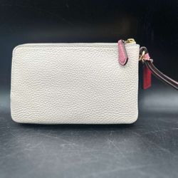 Coach Double Zip 2 Tone Wristlet