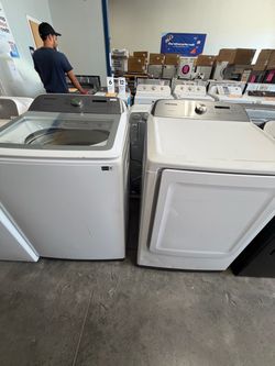 Samsung Top Load Washer and Dryer Set