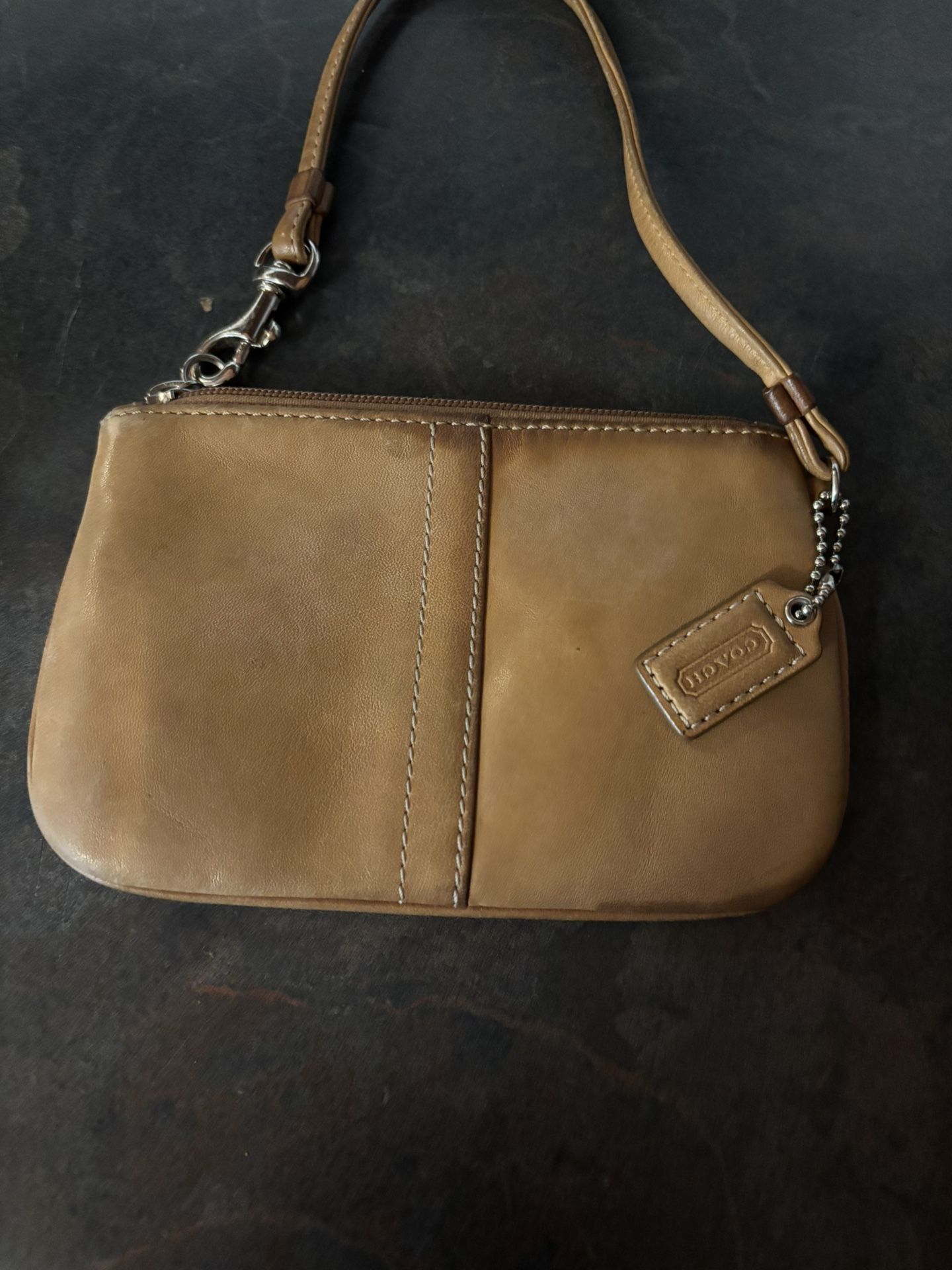 Coach Camel Color Wrist Bag