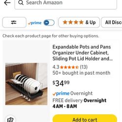 Expandable Pots and Pans Organizer 