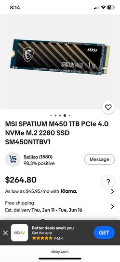 Spatium M450 1TB Ssd