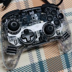 PDP Gaming Afterglow Wireless Pro Controller With Charger Nintendo Switch Clean