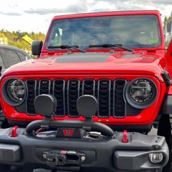 Jeep Wrangler JL Sahara Rubicon Gladiator JT Front Grill Red 2018-2025