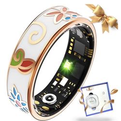 Smart Ring Health Tracker for Women Men, Sleep Tracker with Heart Rate,SpO₂,Blood Pressure, Fitness