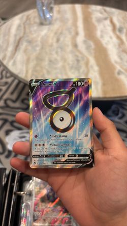 Unown V Pokémon card rare