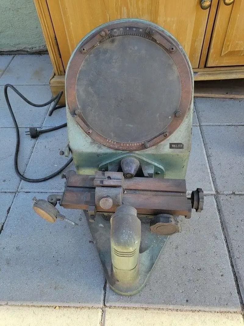 Apex Optical Comparator Rankin Brothers Los Angeles Tool Shop Garage Tools