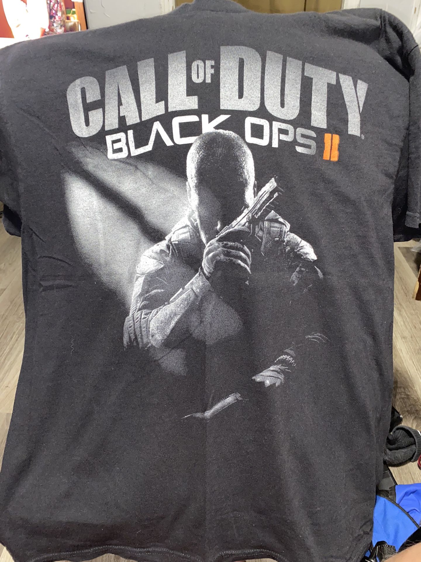 Call Of Duty Black Ops 2 T Shirt Mens Large XL Black Video Game Promo Activision
