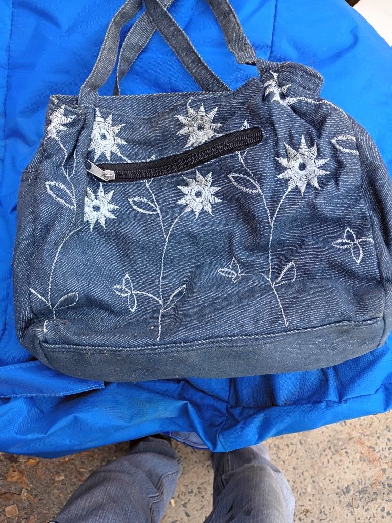 Soft Denim Looking Hand Bag