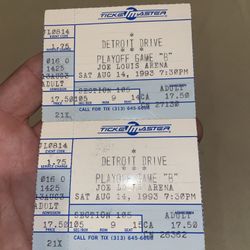 AFL Detroit Drive Vintage Defunct Playoff 1993 Arena Bowl Football 2 Ticket Stub