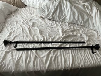 Black curtain rod
