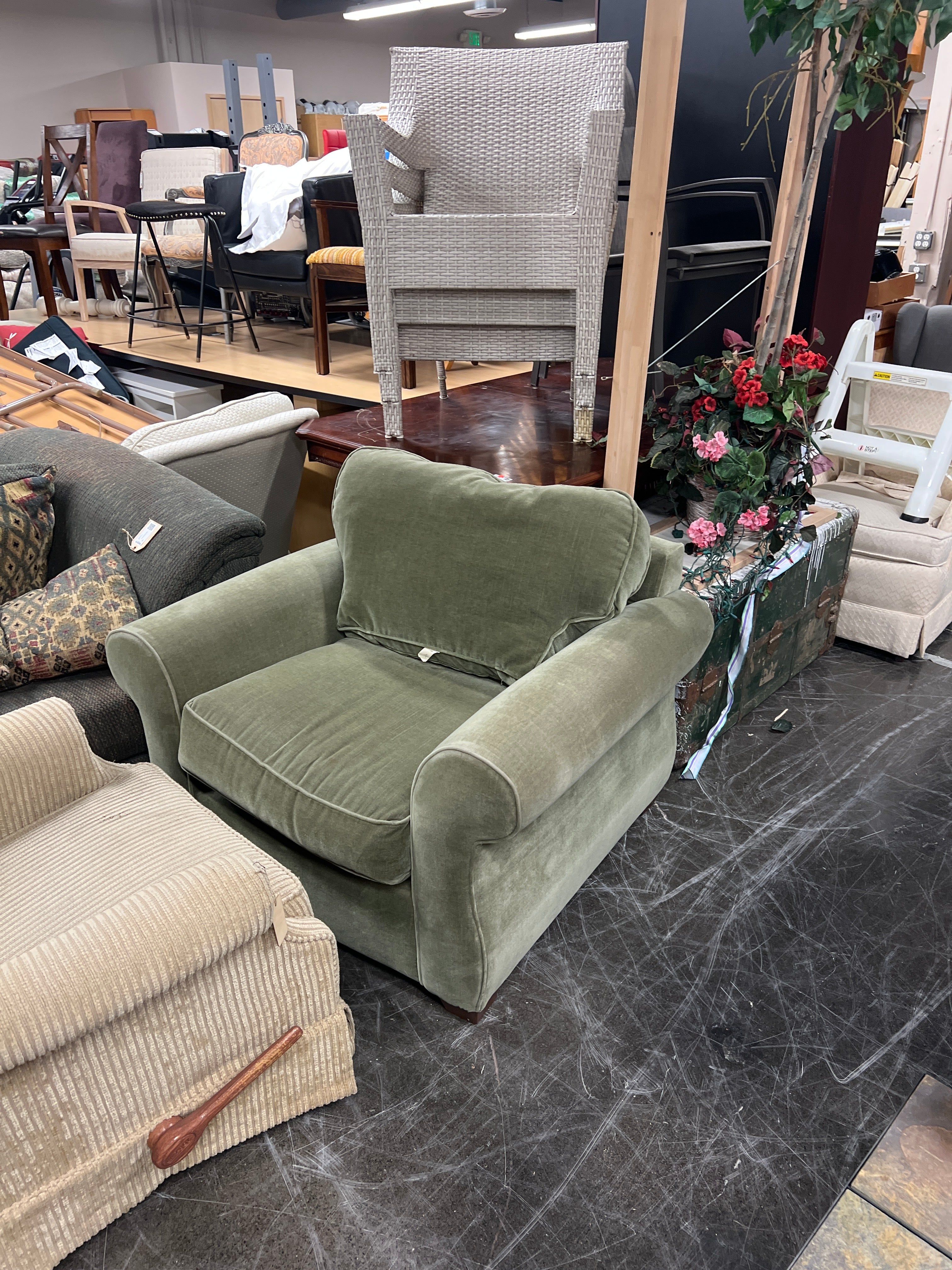 Brauhaus Green Arm Chair