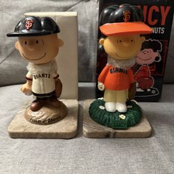 Charlie Brown/Lucy Giants Bobblehead 