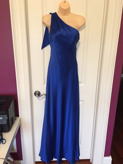 Cache royal blue one shoulder dress size 4 - new with tags