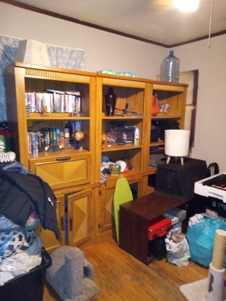 Huge Wood Storage Shelving