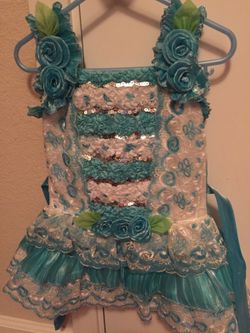 Custome made dress!!!! Goes with frozen theme!!