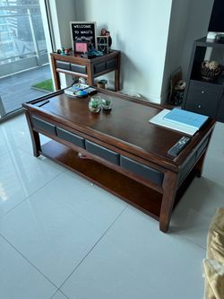 FREE Solid wood coffee table set