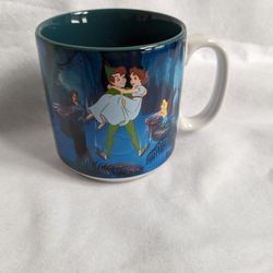 Vintage Disney Peter Pan Mug 12 Oz 