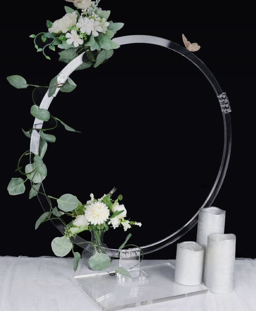 Acrylic Hoop Centerpiece 