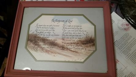 The foot prints of God.