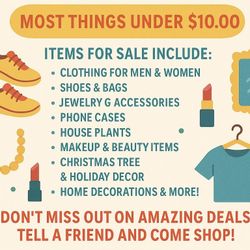 Large Yard Sale With Free Items 