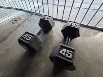45lb Hex Dumbell ($50 for one or $90 for pair)