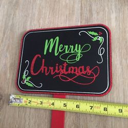 Indoor/outdoor Wood Christmas Post Decoration