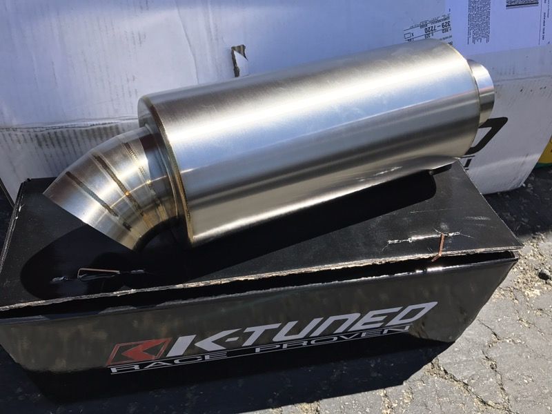 K-Tuned Turndown Muffler 3"