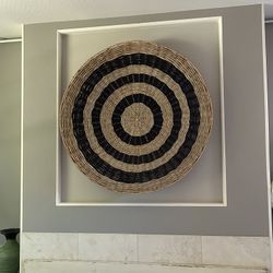 Wall Hanging Natural Material Straw Jute Sisal Beige Brown Orange