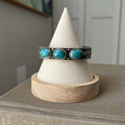 Ornate Turquoise Cuff Bracelet ( firm on price )