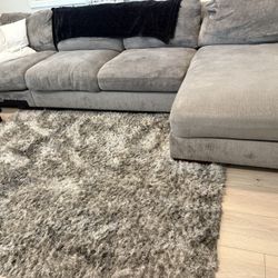 Large sectional Couch - Right L Shaped Sofa 