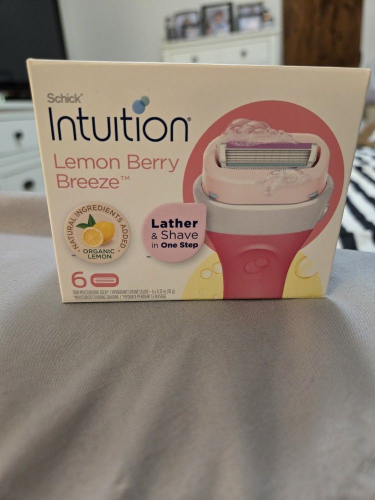 New. Schick Intuition 6 Count Blade Refills