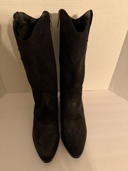 Reba Women's McEntire Boots Size 7M Black Pre-Loved