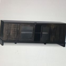 65" TV Stand weathered pine-Threshold