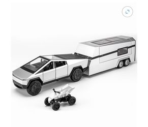 1:32 Cybertruck Pickup Truck Motorhome Toy Cars, Diecast Pull Back Model Cars