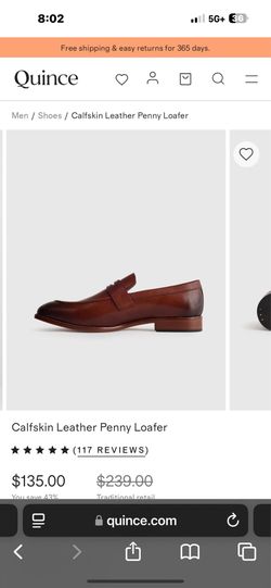 Quince Calfskin Leather Penny Loafer