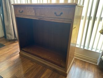 wood cabinet / small credenza.