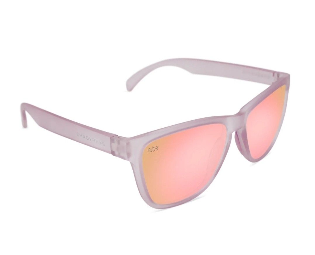 Shady Rays Cascade Series CA-3 Crystal Rose Polarized Sunglasses W/ Soft Case