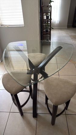 Bar table chairs