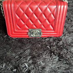 Chain Boy Bag - Red