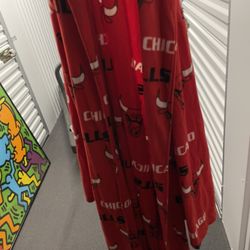 Chicago Bulls Adult Robe With Sash! XL Size 