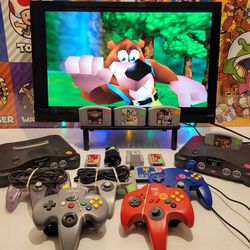 🔥 Retro Nintendo N64 System Video Games Controllers HDMI Banjo Kazooie Super Mario 🔥